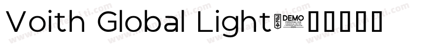 Voith Global Light字体转换